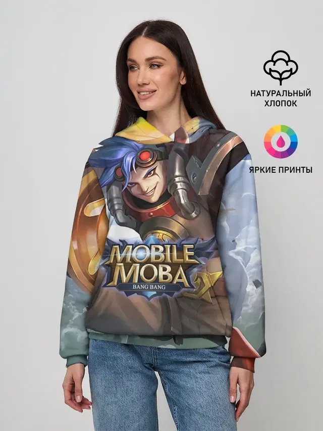 Женское худи с принтом «Разные игры — nobile legends»