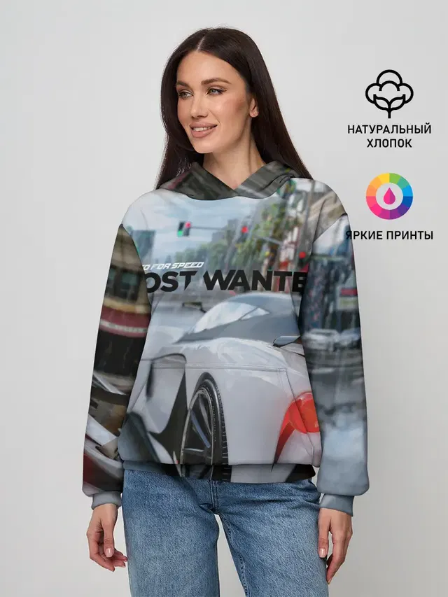 Женское худи с принтом «Grotti Visione — NFS Most Wanted»