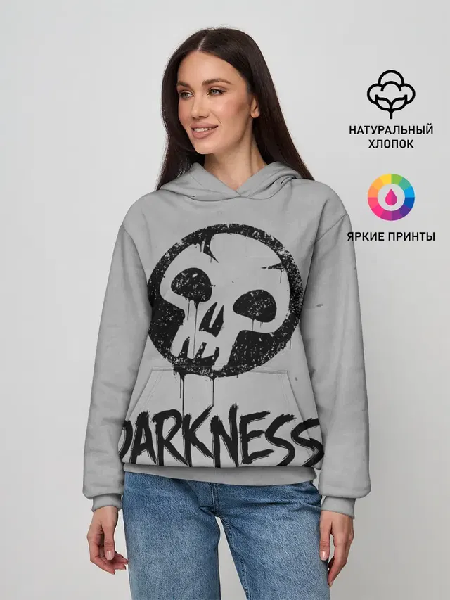Женское худи с принтом «Magic:The Gathering — Emblems Darkness»