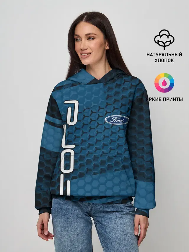 Женское худи с принтом «Ford»