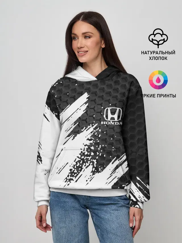 Женское худи с принтом «Honda»
