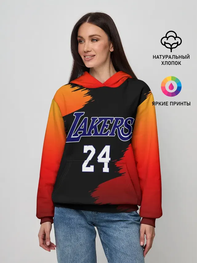 Женское худи с принтом «Лейкерс — Kobe Brya»