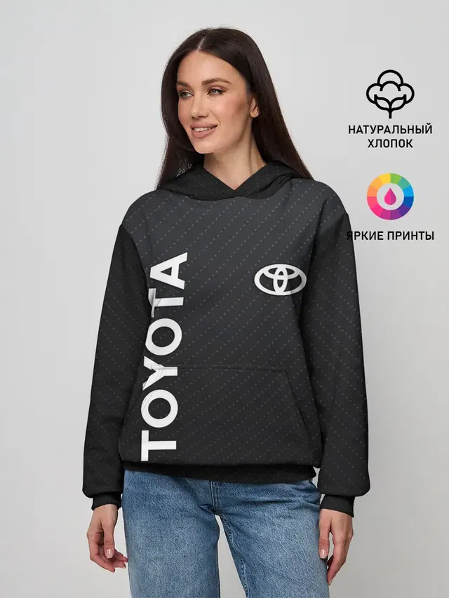 Женское худи с принтом «Toyota»