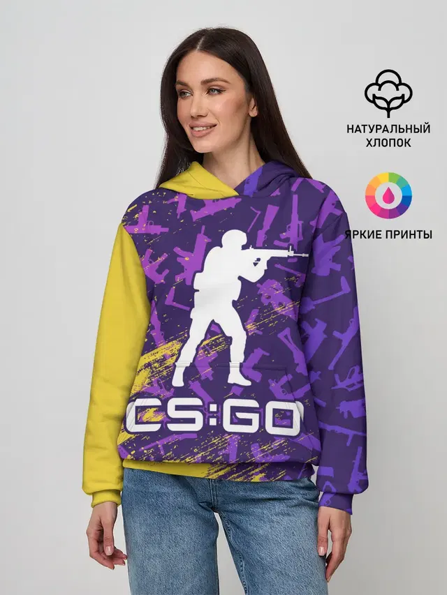 Женское худи с принтом «Counter-Strike — CS GO»