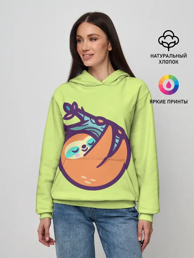 Ленивец спит на ветке рисунок