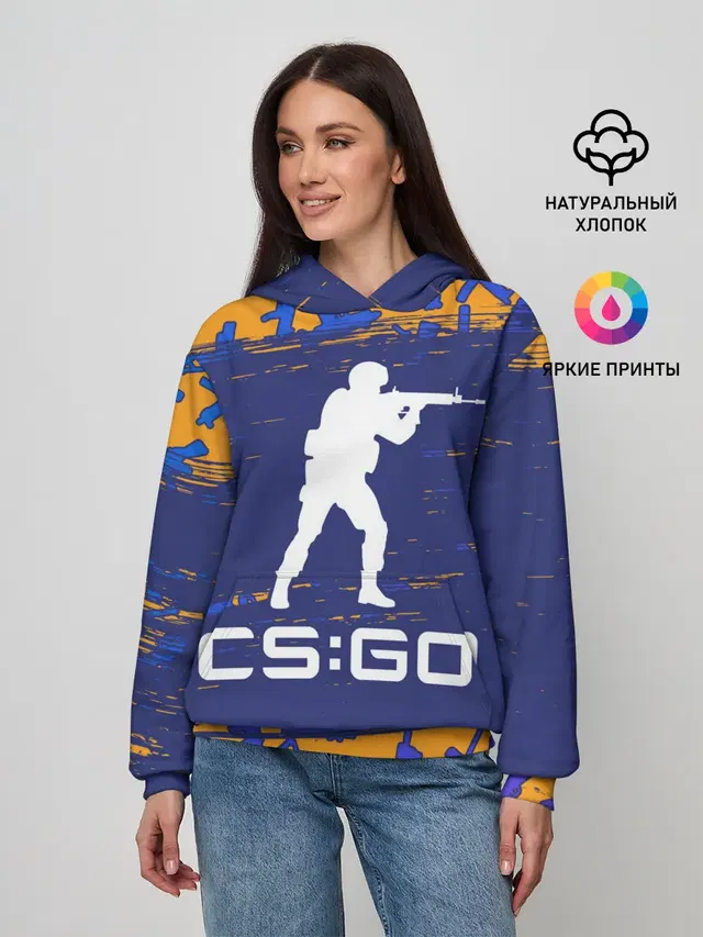 Женское худи с принтом «Counter-Strike — CS GO»