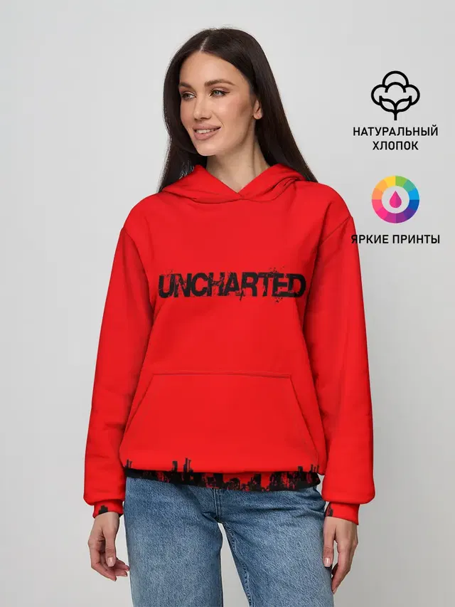 Женское худи с принтом «Uncharted 2»