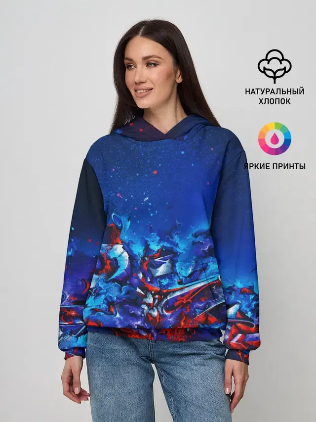 Женское худи с принтом «Casual Color | Style»