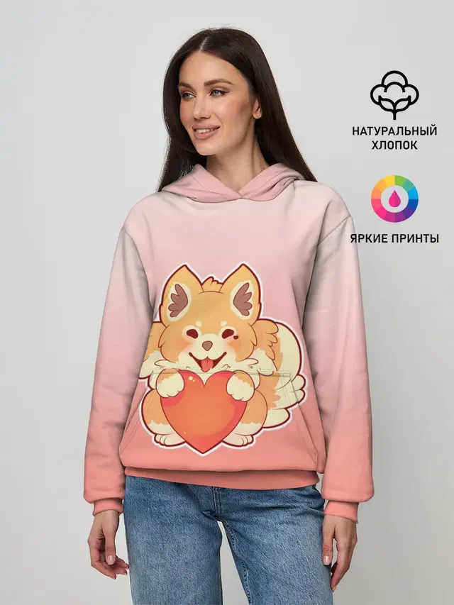 Собака корги сердечко милота