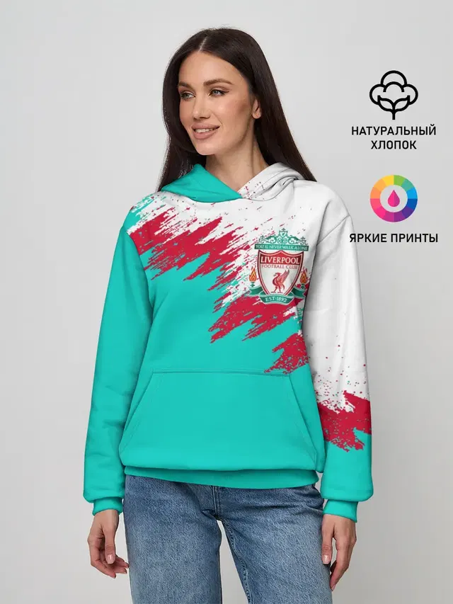 Женское худи с принтом «Brush stroke»