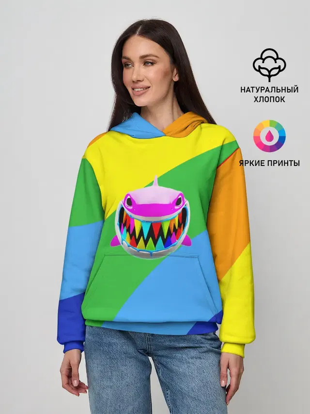 Женское худи с принтом «6IX9INE»