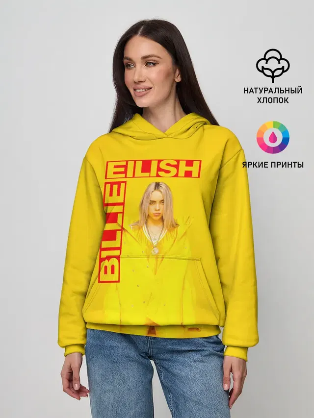 Женское худи с принтом «Billie Eilish»