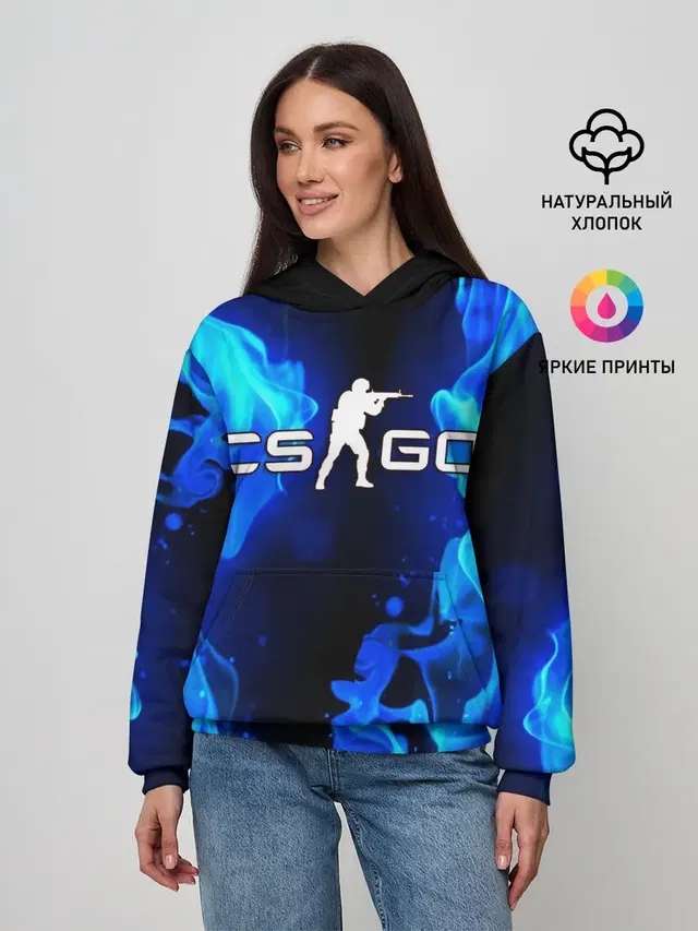 Женское худи с принтом «Counter-Strike»