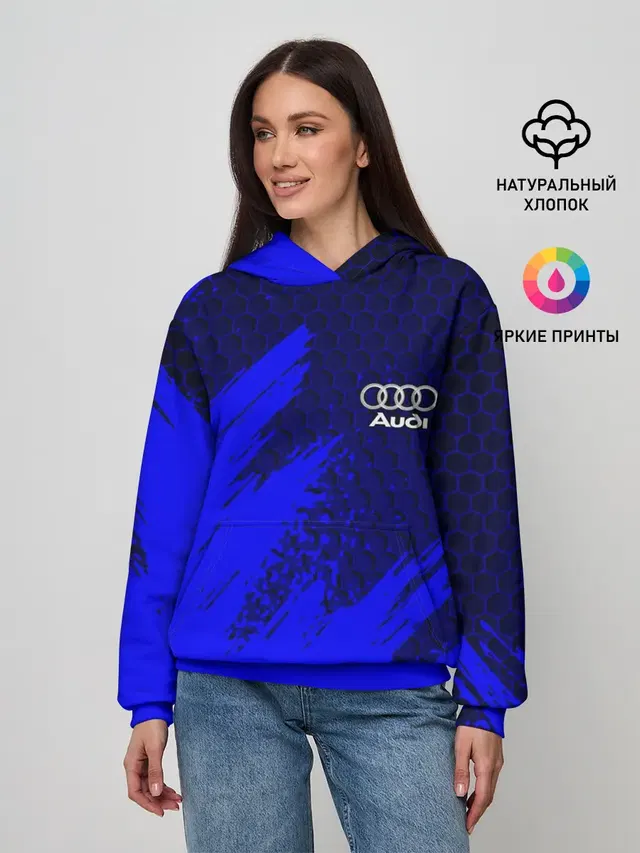 Женское худи с принтом «Audi»