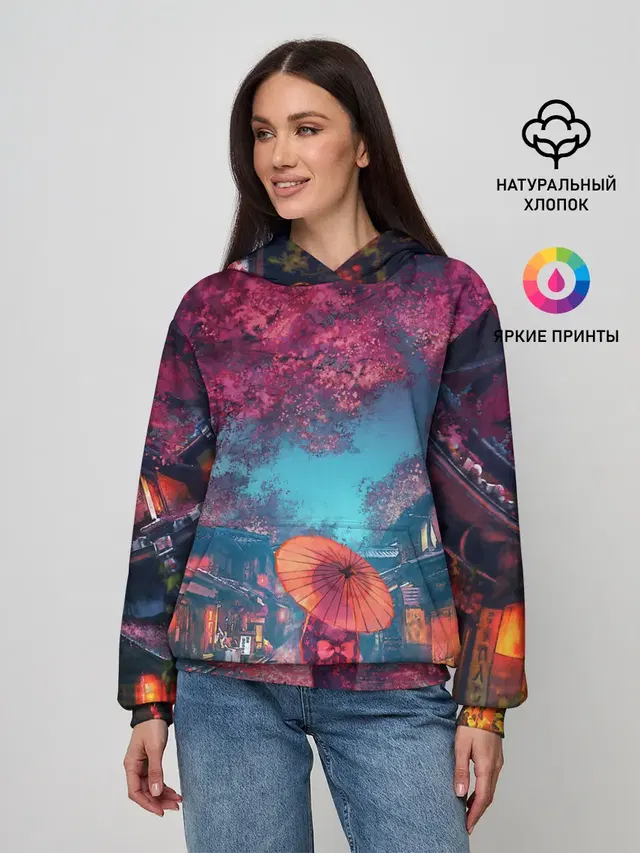 Фестиваль сакуры кот и гейша