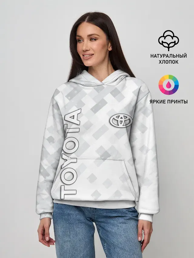 Женское худи с принтом «Toyota»