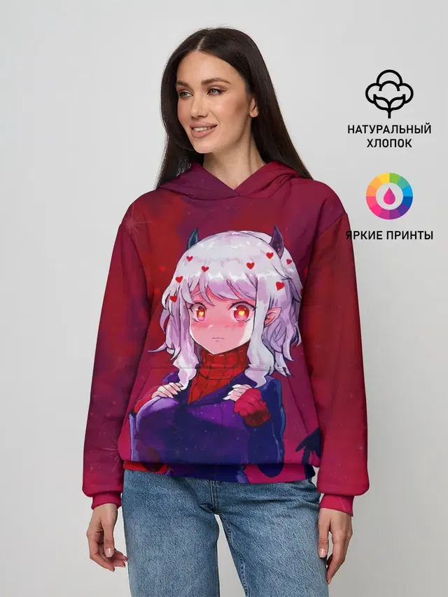 Женское худи с принтом «Cute Modeus»