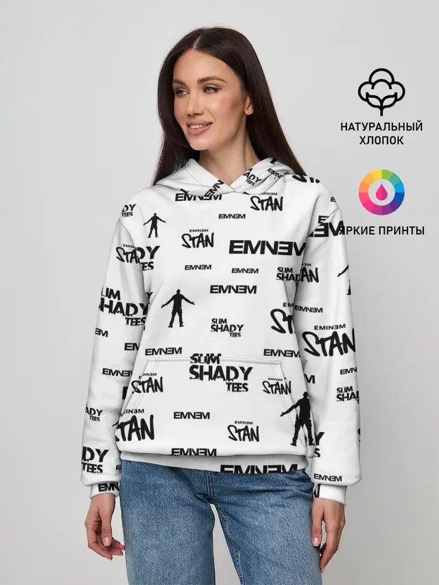 Женское худи с принтом «Eminem»