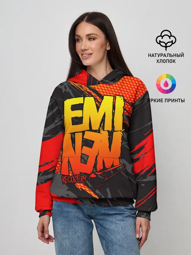 Женское худи с принтом «Eminem»