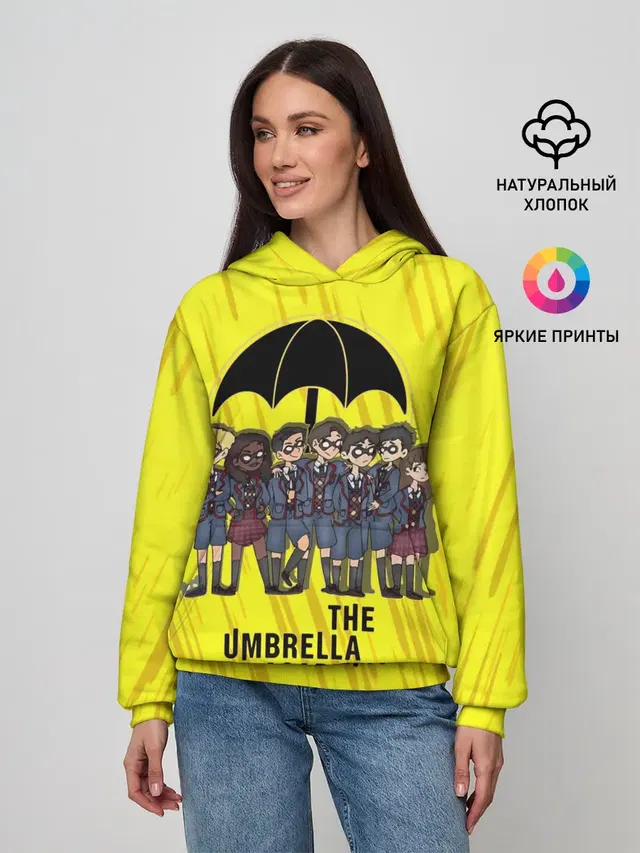Женское худи с принтом «Умбрелла академия — The Umbrella Academy»