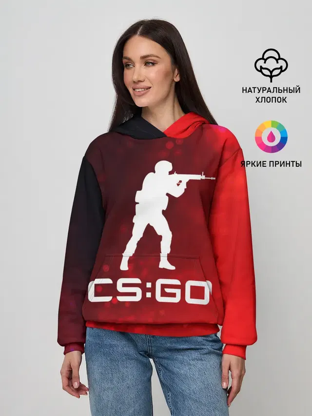 Женское худи с принтом «Counter-Strike — CS GO»