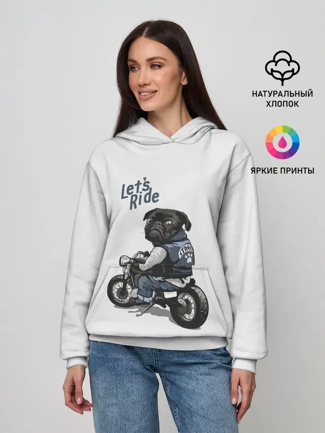 Pug Rider | Байкер Мопс