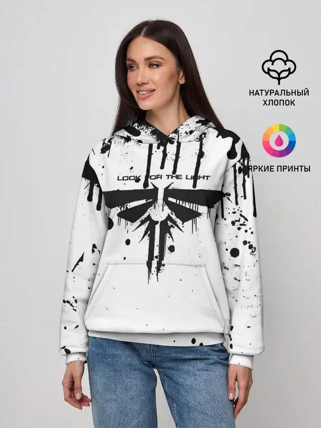 Женское худи с принтом «Grunge style»