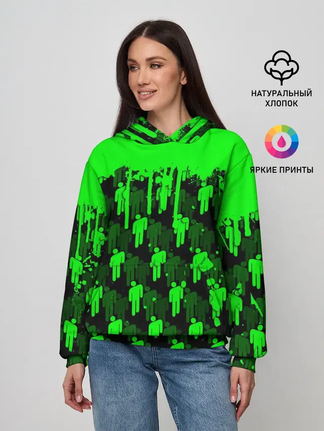 Женское худи с принтом «Billie Eilish»