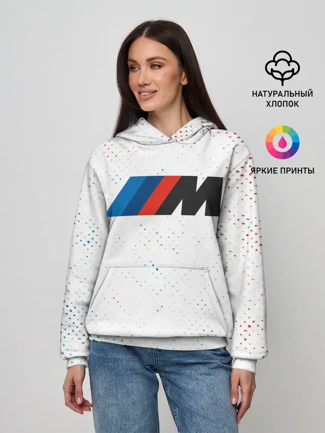 Женское худи с принтом «BMW»