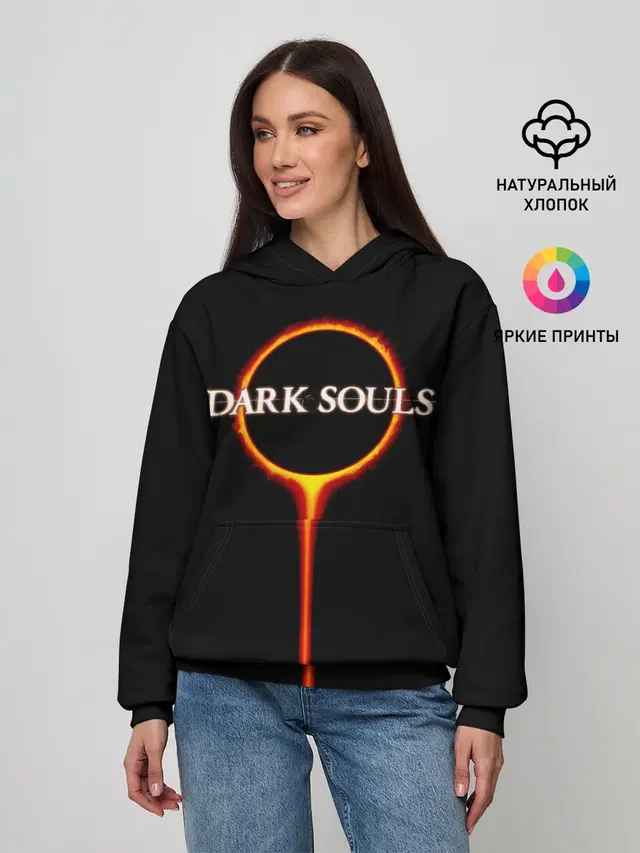 Женское худи с принтом «Darksign»