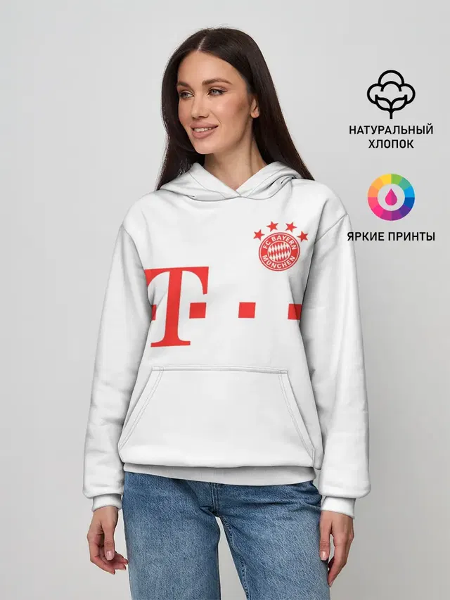 Женское худи с принтом «21 — FC Bayern M?nchen 20/21»