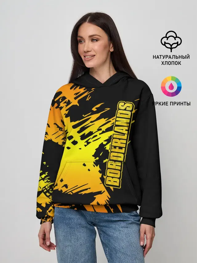 Женское худи с принтом «Borderlands»