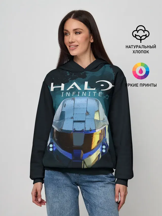 Женское худи с принтом «Halo — Halo Infinite»