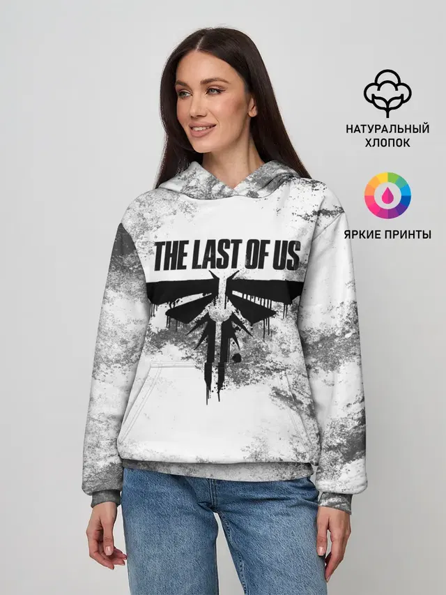 Женское худи с принтом «Distressed background»