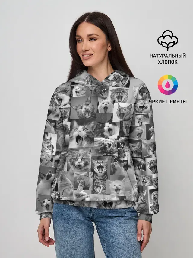 Неко ахегао чб