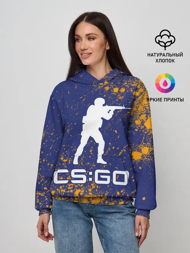 Женское худи с принтом «Counter-Strike — CS GO»