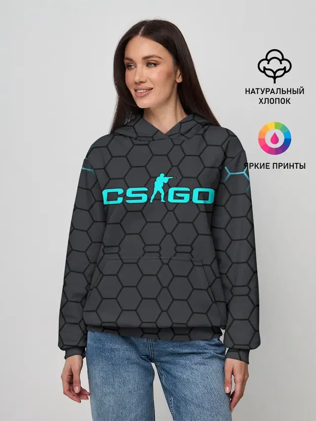 Женское худи с принтом «Counter-Strike»