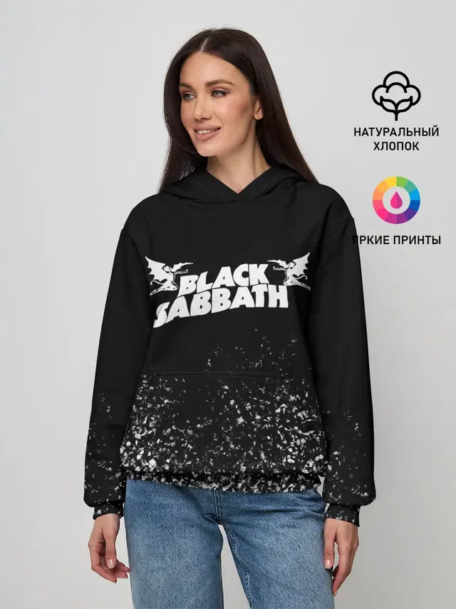Женское худи с принтом «Black Sabbath»