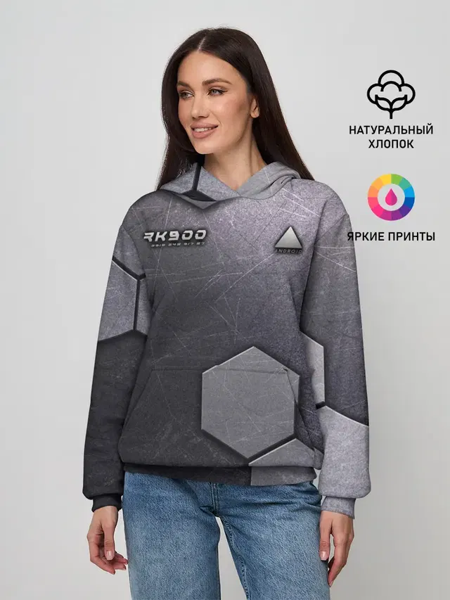 Женское худи с принтом «Android RK900»