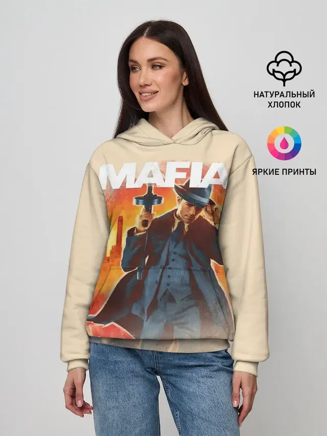 Женское худи с принтом «Mafia»