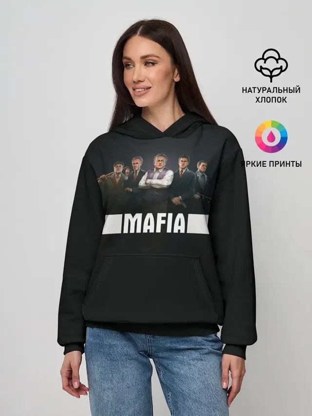 Женское худи с принтом «Mafia»