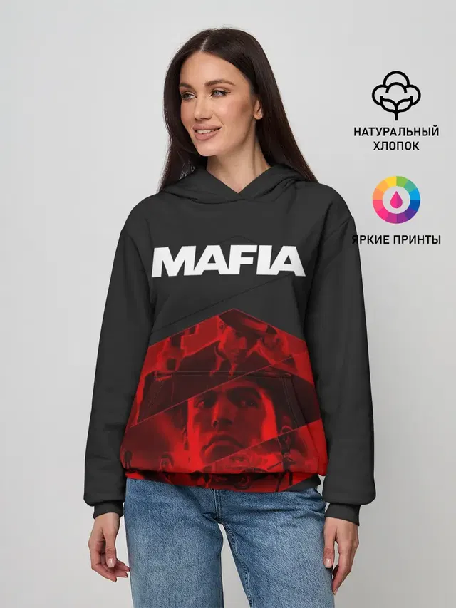 Женское худи с принтом «Mafia»