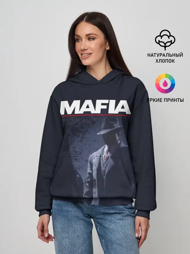 Женское худи с принтом «Mafia»