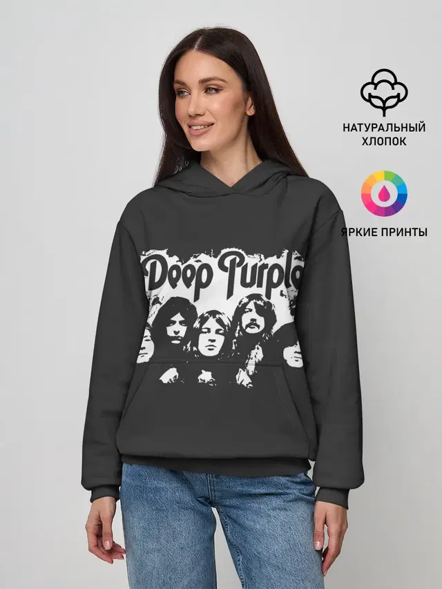 Женское худи с принтом «Deep Purple»