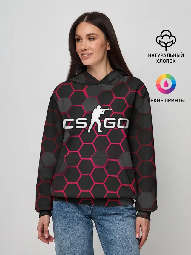 Женское худи с принтом «Counter-Strike»