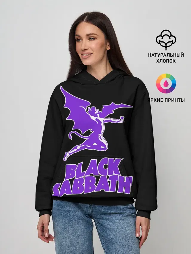 Женское худи с принтом «Black Sabbath»