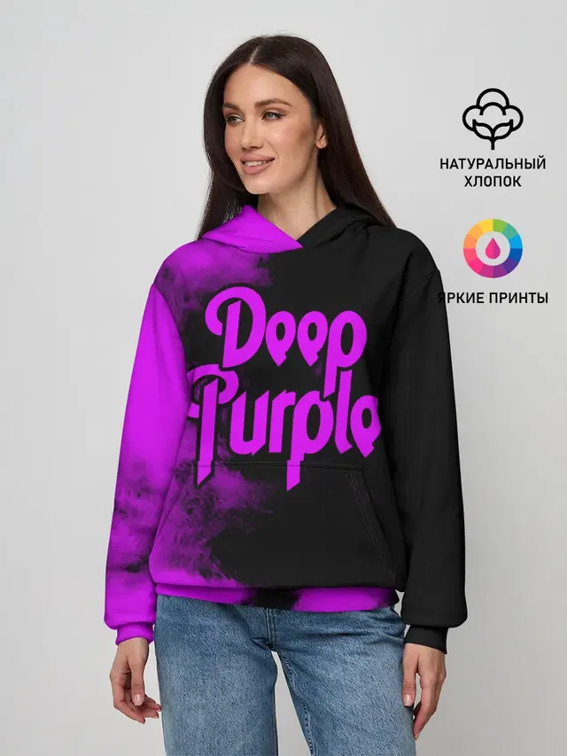 Женское худи с принтом «Deep Purple»