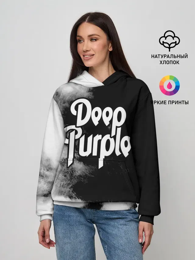 Женское худи с принтом «Deep Purple»