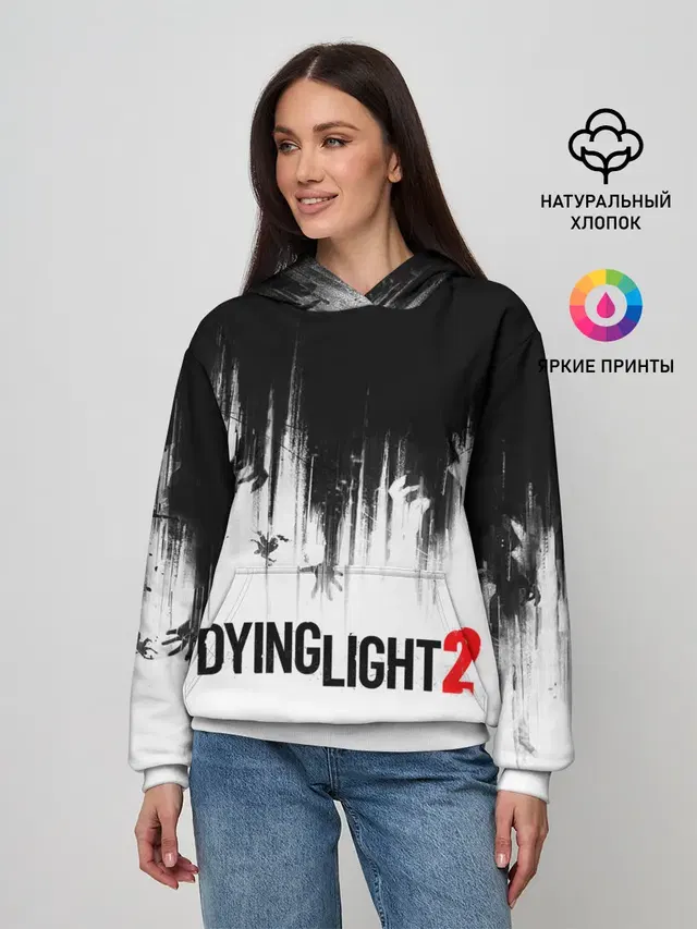 Женское худи с принтом «Dying Light — Dying Light 2»