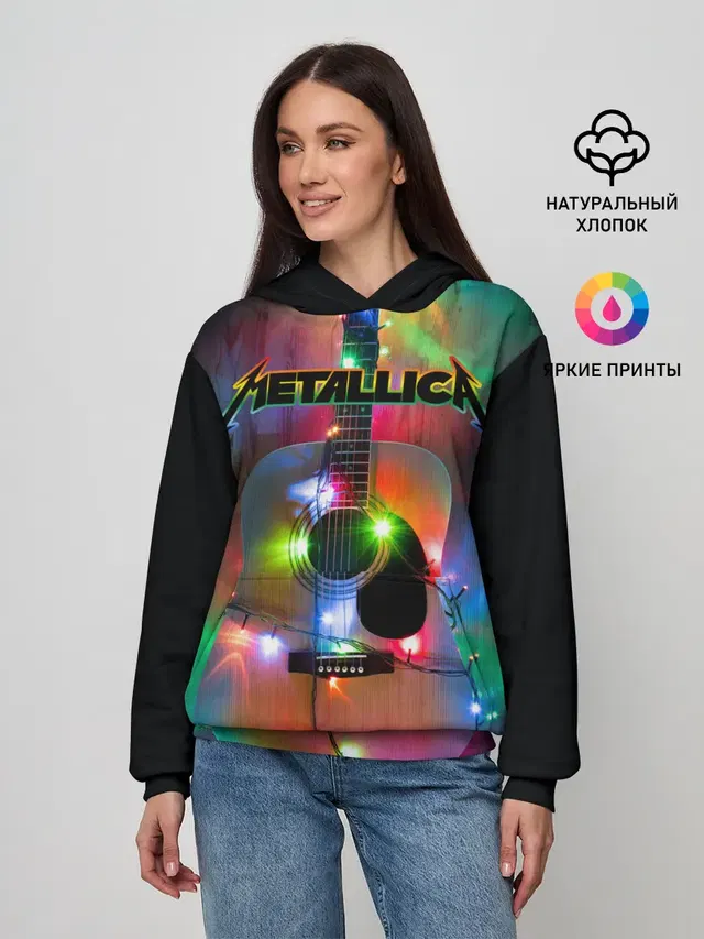 Женское худи с принтом «Metallica»